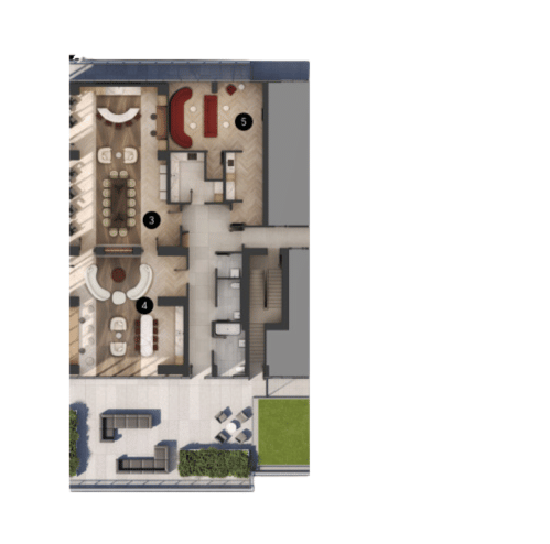 Q Tower Condos - 3rd Floor Amenity Plan