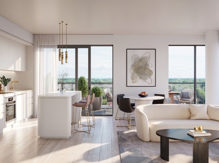 Interior Suite Kitchen Living