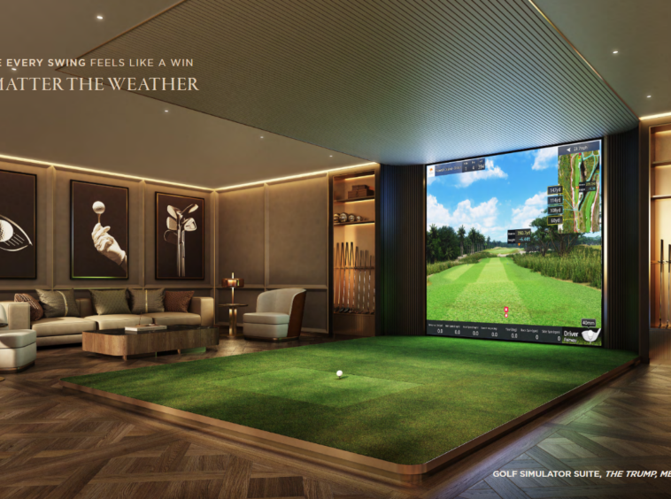 Golf Simulator, trump residences, dubai