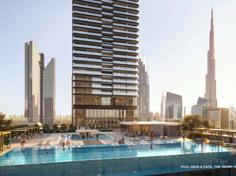 Pool Deck & Cafe, trump residences, dubai